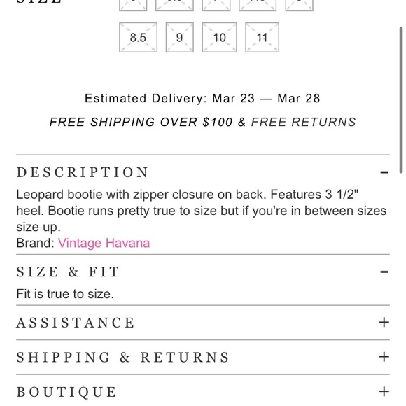 NIB VINTAGE HAVANA UNSTOP LEOPARD BOOTIE SIZE 8 💕 - Picture 2 of 5